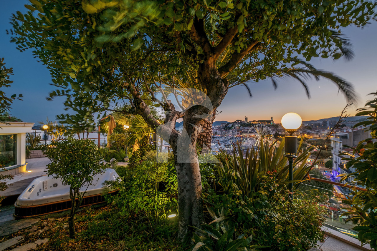 apartment in Cannes : Rent the most prestigious Penthouse in Cannes, on the Croisette with views down the beach, Croisette and the sea/port of Cannes - Photo 8