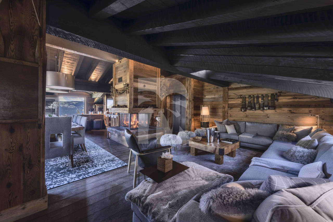 villa in Courchevel : Rent a luxury Chalet in Courchevel 1850, Ski in / Ski out, 7 bedrooms, indoor Swimming pool - Photo 1