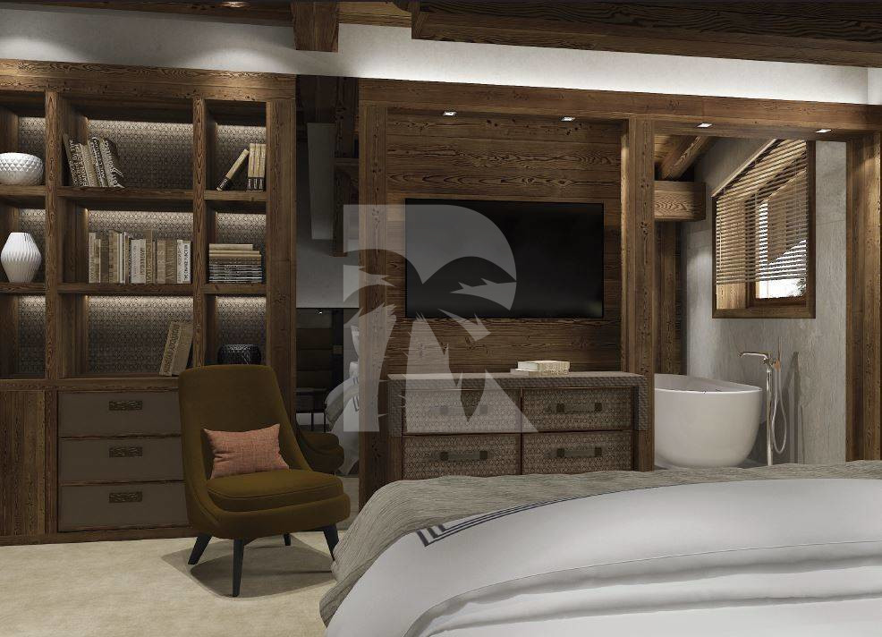 villa in Megève : Rent this 5 luxury bedrooms chalet in Mont d'arbors - Photo 6
