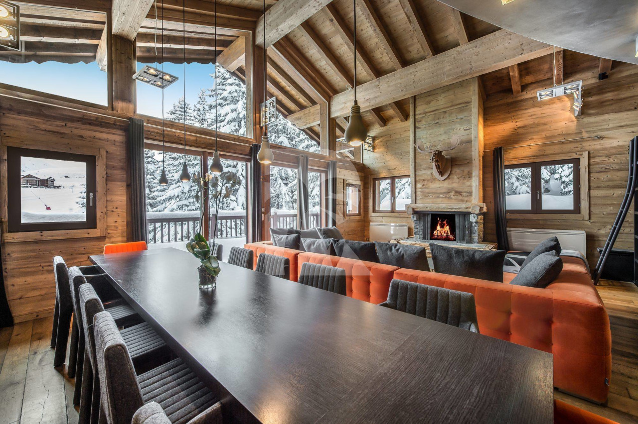 villa in Courchevel : Rent a Ski in / ski out Chalet on Pralong slopes. - Photo 4