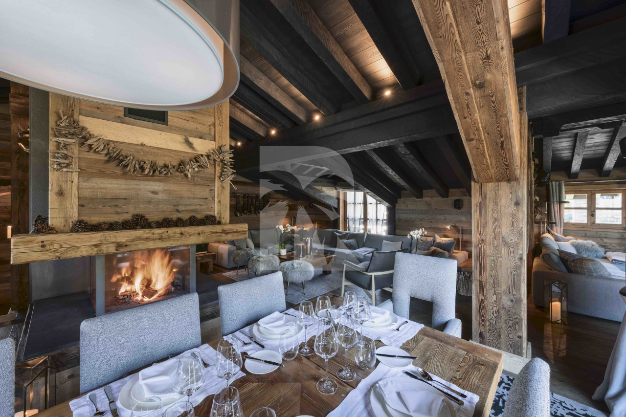 villa in Courchevel : Rent a luxury Chalet in Courchevel 1850, Ski in / Ski out, 7 bedrooms, indoor Swimming pool - Photo 7