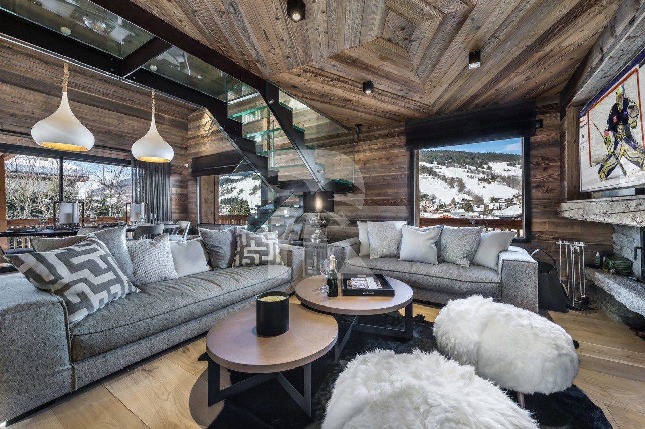 villa in Megève : Rent this exceptional chalet in Megeve Center. - Photo 2