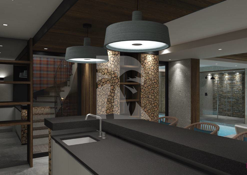villa in Megève : Rent this 5 luxury bedrooms chalet in Mont d'arbors - Photo 11