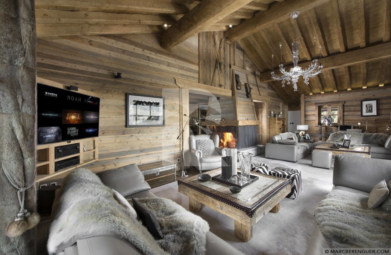 villa in Courchevel : Rent a700 sqm chalet in Courchevel 1850 with a Wonderful Mountain View. - Photo 5