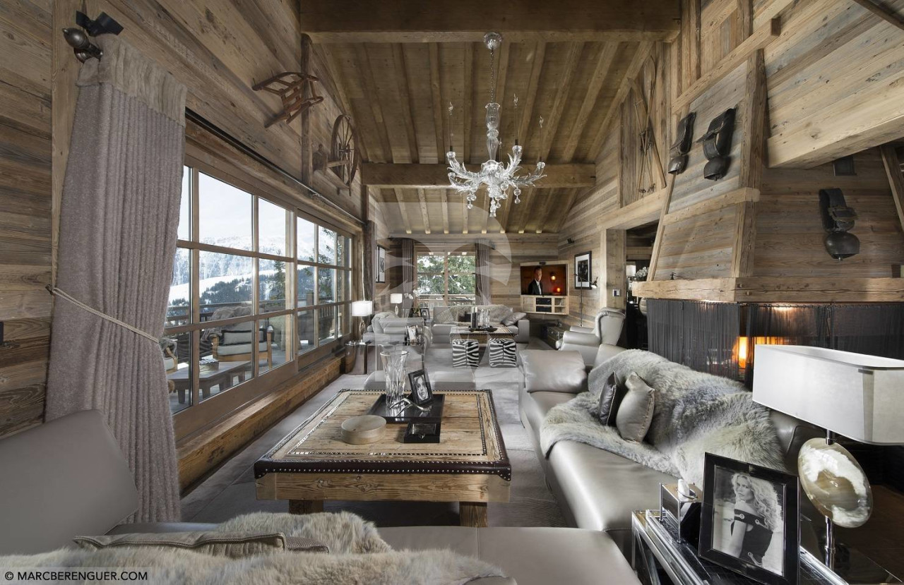 villa in Courchevel : Rent a700 sqm chalet in Courchevel 1850 with a Wonderful Mountain View. - Photo 3