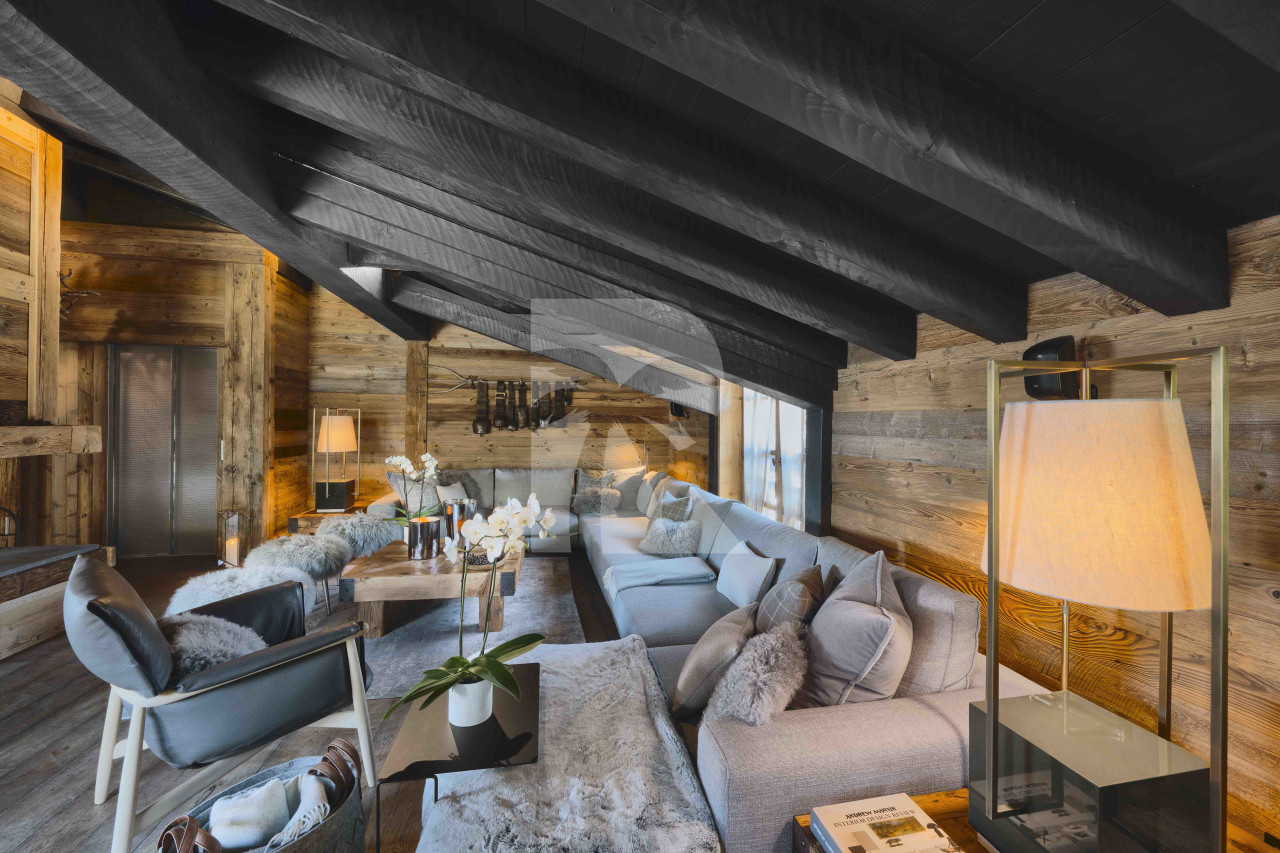 villa in Courchevel : Rent a luxury Chalet in Courchevel 1850, Ski in / Ski out, 7 bedrooms, indoor Swimming pool - Photo 5