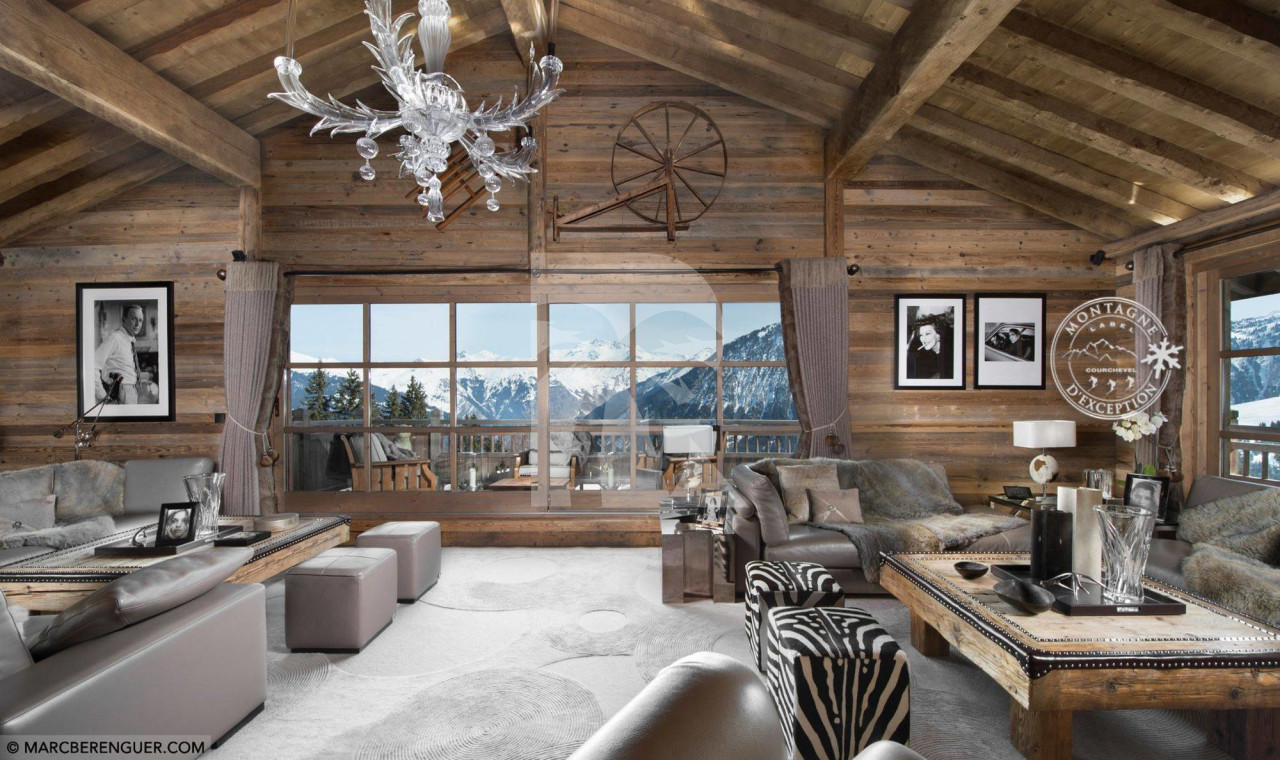 villa in Courchevel : Rent a700 sqm chalet in Courchevel 1850 with a Wonderful Mountain View. - Photo 1
