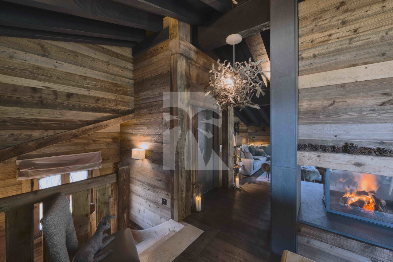 villa in Courchevel : Rent a luxury Chalet in Courchevel 1850, Ski in / Ski out, 7 bedrooms, indoor Swimming pool - Photo 9