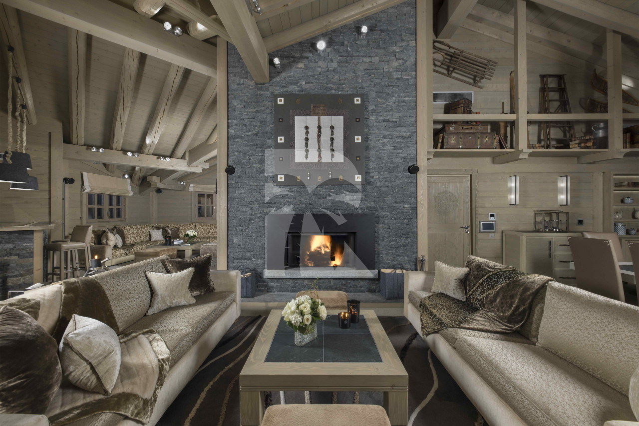villa in Saint-Bon-Tarentaise : Rent this luxury and spacious chalet on the slopes in Courchevel 1850 - Photo 1