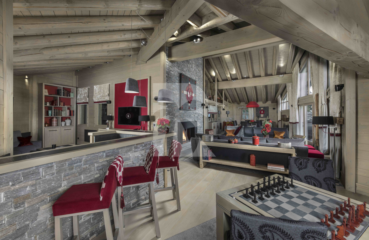 villa in Saint-Bon-Tarentaise : Rent this 5 bedrooms luxurious chalet on the slopes in Courchevel 1850 - Photo 2