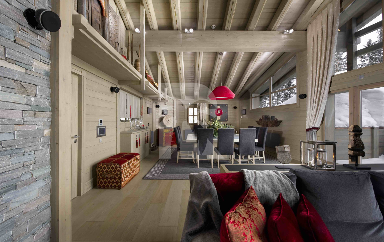 villa in Saint-Bon-Tarentaise : Rent this 5 bedrooms luxurious chalet on the slopes in Courchevel 1850 - Photo 4