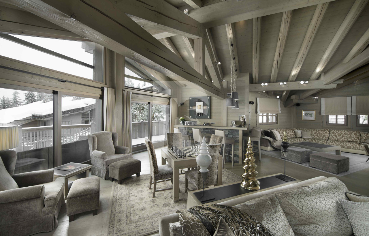villa in Saint-Bon-Tarentaise : Rent this luxury and spacious chalet on the slopes in Courchevel 1850 - Photo 3