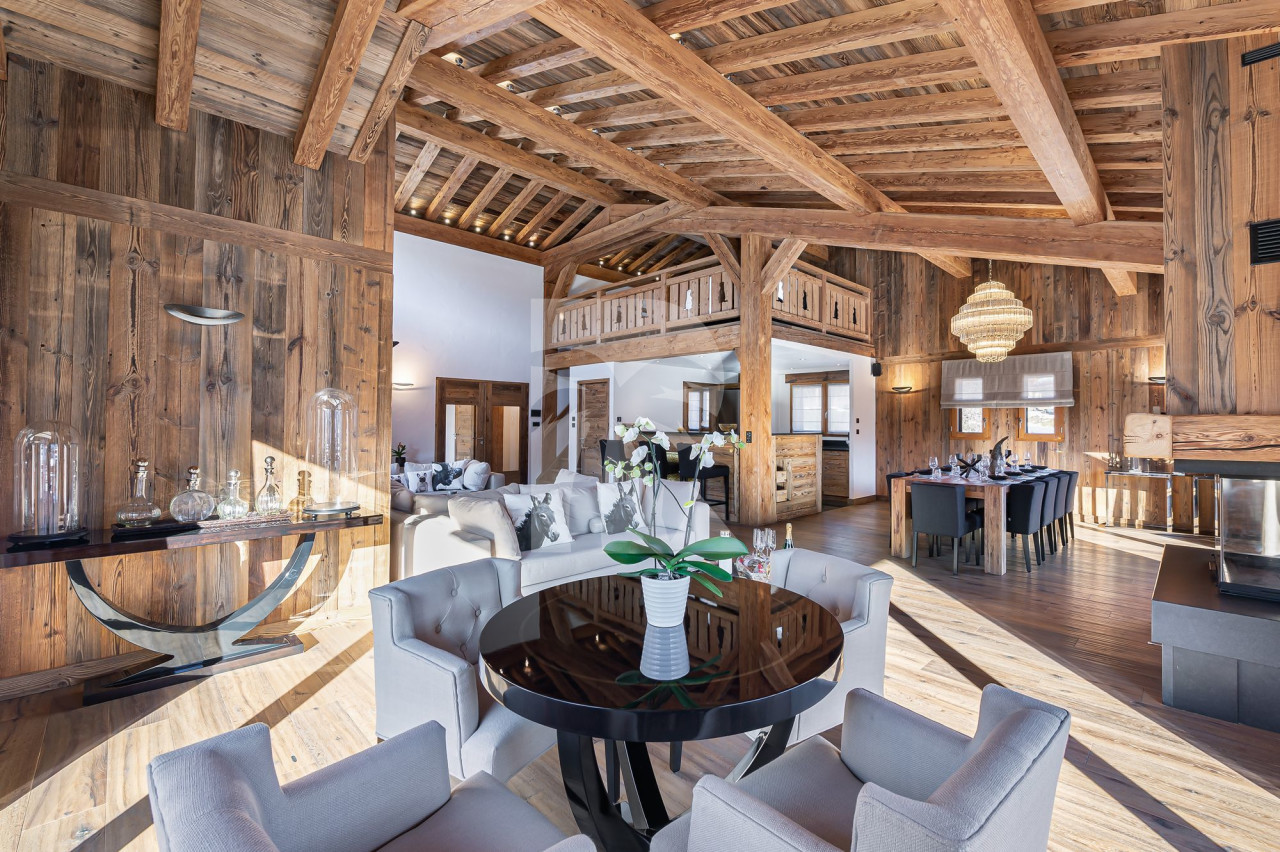 villa in Megeve : Rent this lovely family chalet for 10 guests with a large wellness area in Megeve, le Jaillet. - Photo 6