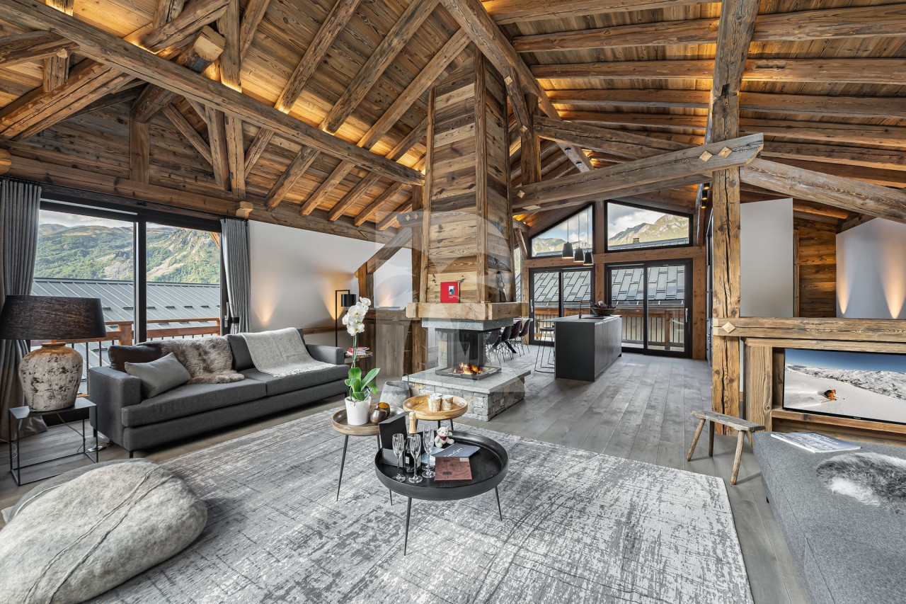villa in St Martin de Belleville : Rent this renovated barn for 10 guest in Villarabout. - Photo 4