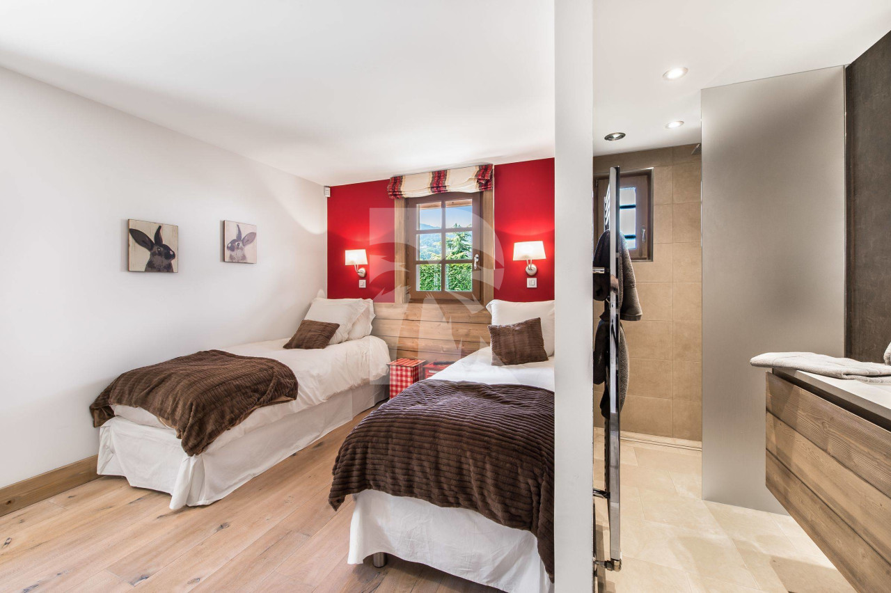 villa in Megeve : Rent this charming chalet fully renovated with contemporary decoration, 70m from the slopes in Princess area. - Photo 11