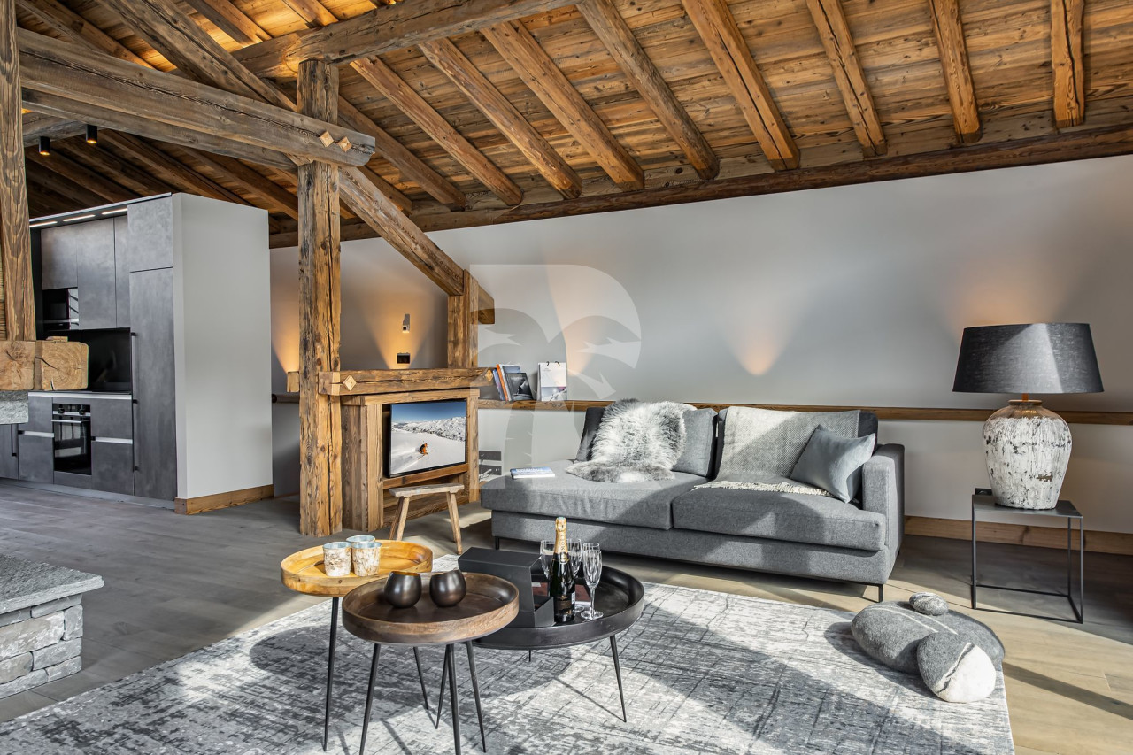 villa in St Martin de Belleville : Rent this renovated barn for 10 guest in Villarabout. - Photo 8