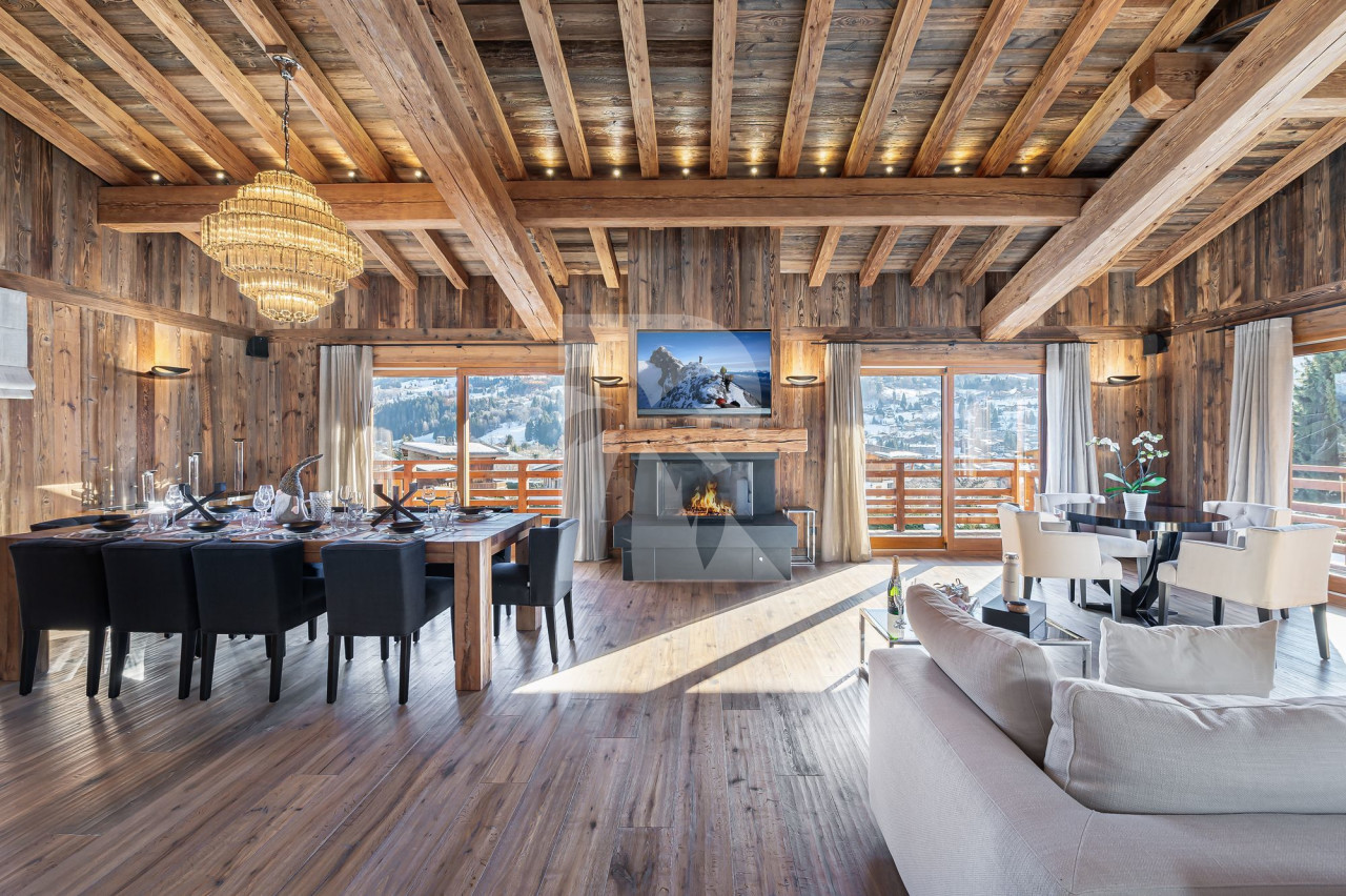 villa in Megeve : Rent this lovely family chalet for 10 guests with a large wellness area in Megeve, le Jaillet. - Photo 4