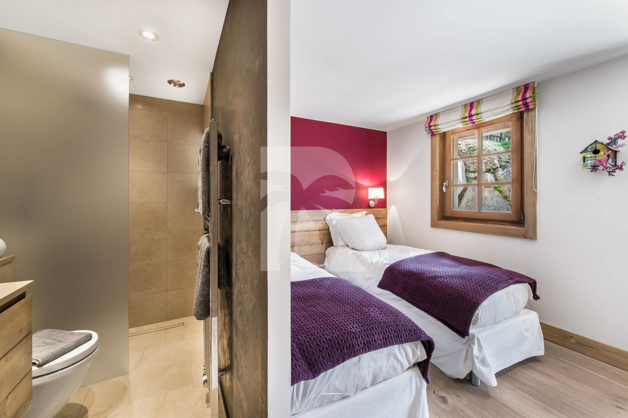 villa in Megeve : Rent this charming chalet fully renovated with contemporary decoration, 70m from the slopes in Princess area. - Photo 10