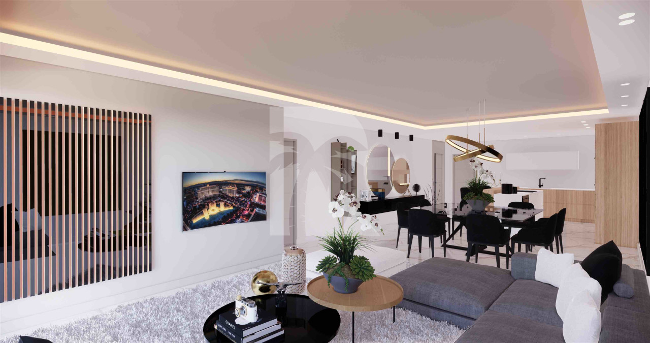 apartment in Cannes : Rent 3-bedroom apartment facing the seaview of Cap d'Antibes and Cannes - Photo 2