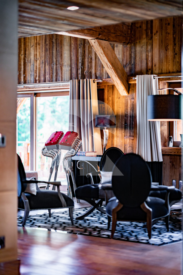 villa in Megeve : Rent exceptional Chalet with view of Mont Blanc - Photo 9