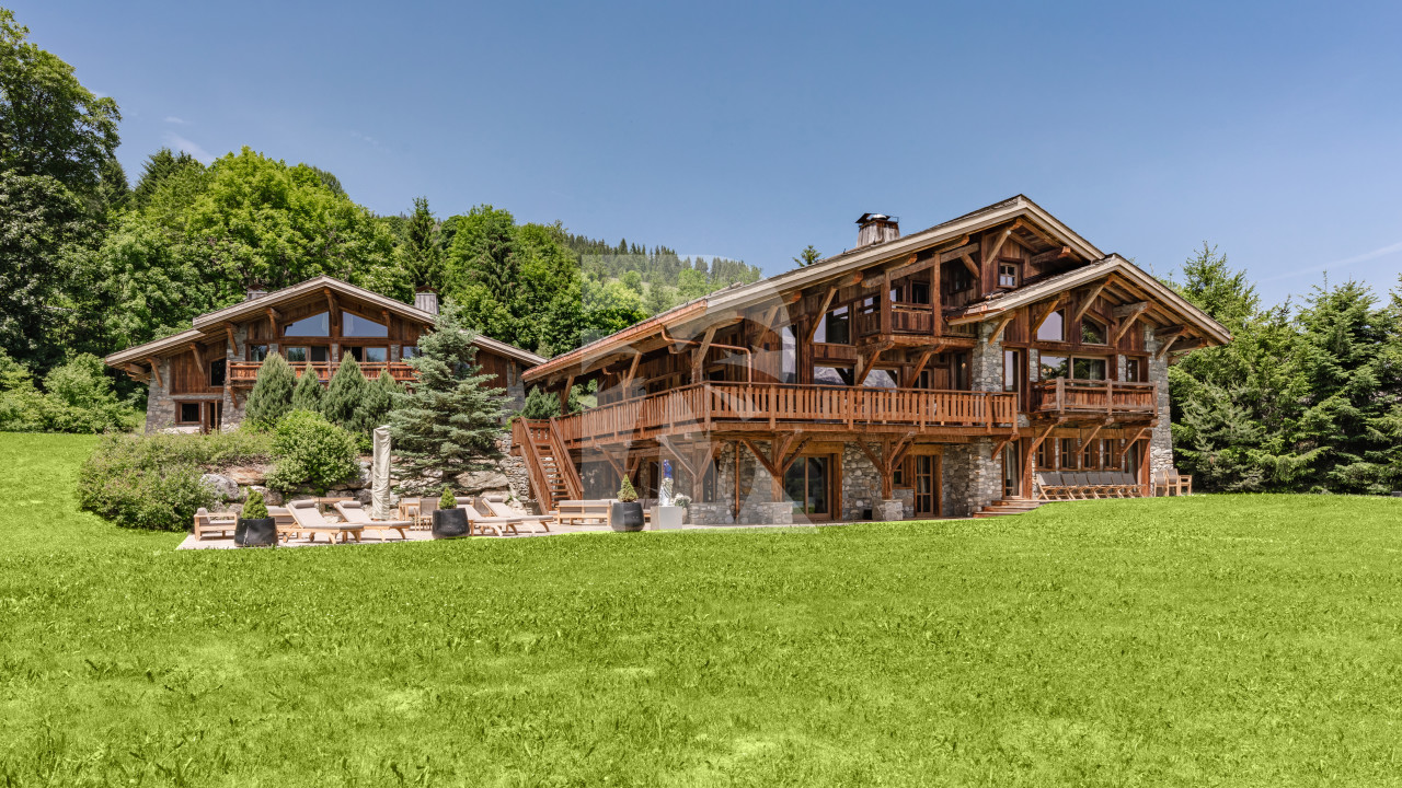 villa in Megeve : Rent exceptional Chalet with view of Mont Blanc - Photo 0