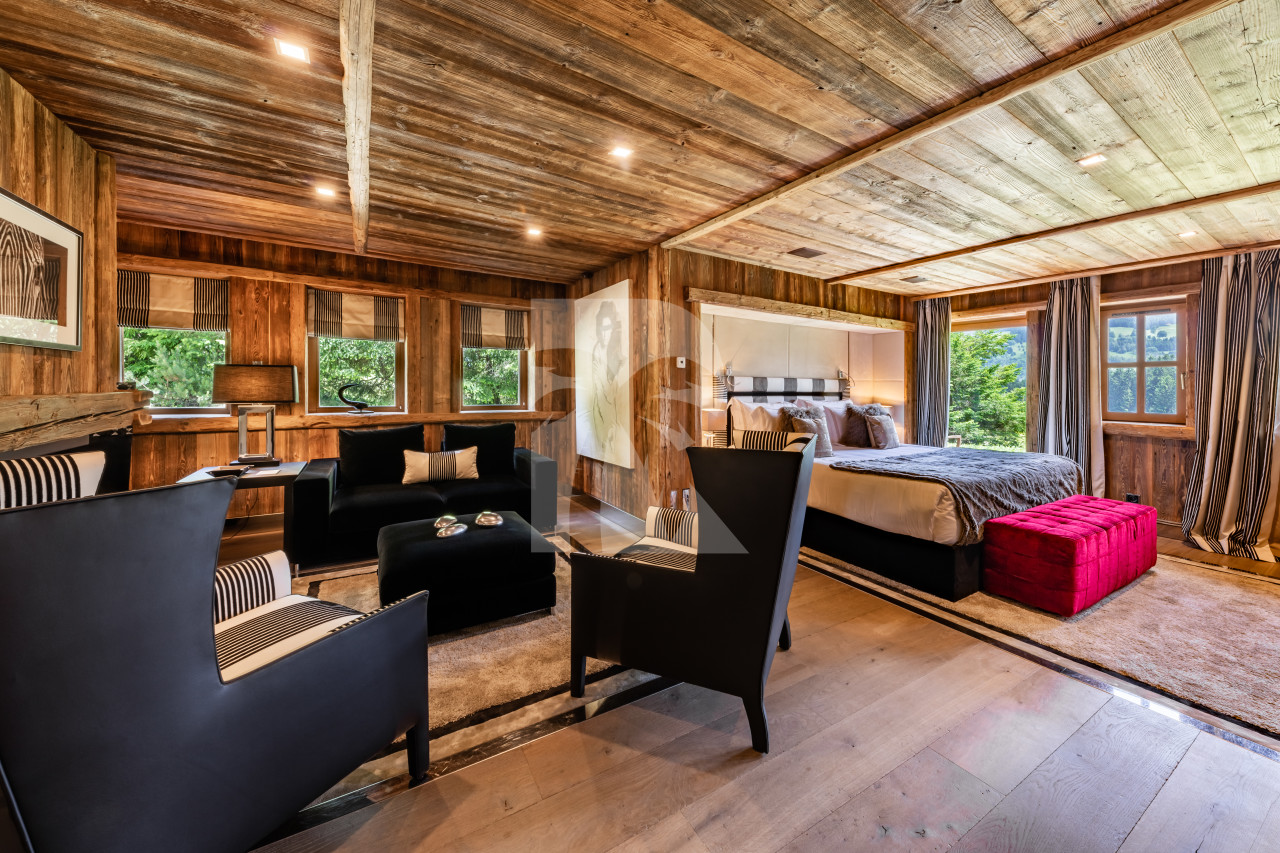 villa in Megeve : Rent exceptional Chalet with view of Mont Blanc - Photo 6