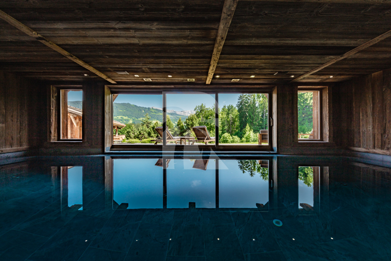 villa in Megeve : Rent exceptional Chalet with view of Mont Blanc - Photo 1
