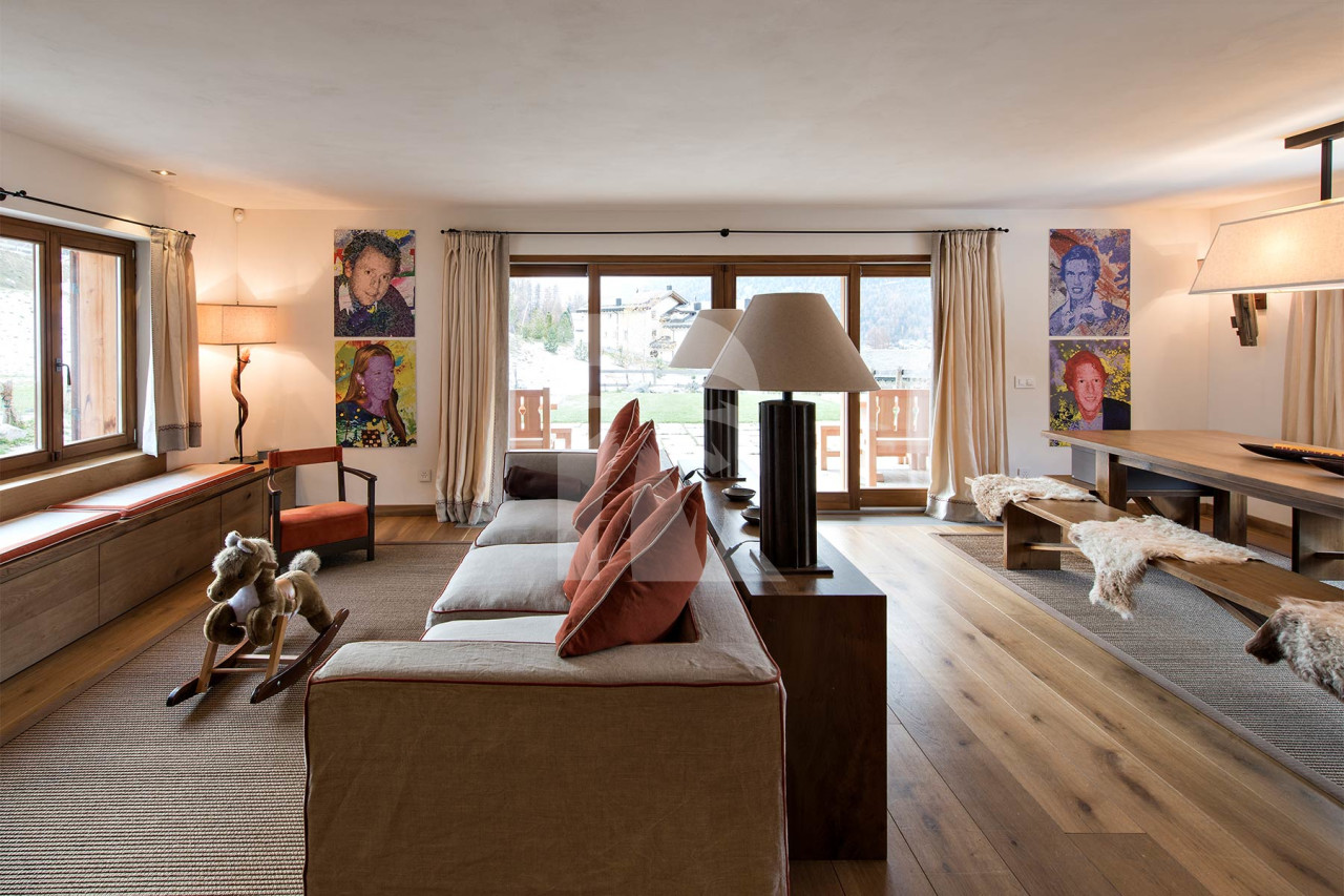 villa in Verbier : Rent large chalet with 8 bedrooms and indoor swimming pool and sauna - Photo 2