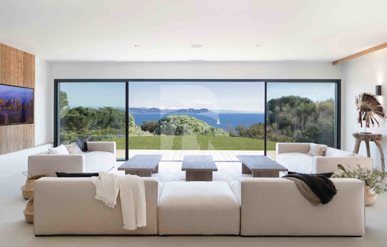 villa in St Tropez : Rent this brand new villa inside 'Les Parcs de Saint Tropez' with a nice sea view and large outdoor space. - Photo 6