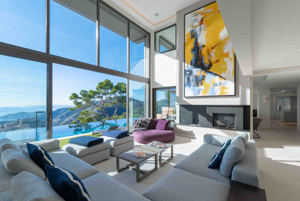 villa in Èze : Rent stunning newly built villa in Eze which offers an exceptional Seaview of the French Riviera - Photo 12