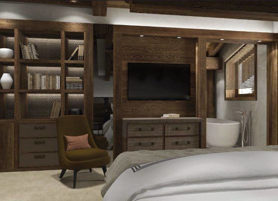 villa in Megève : Rent this 5 luxury bedrooms chalet in Mont d'arbors - Photo 6