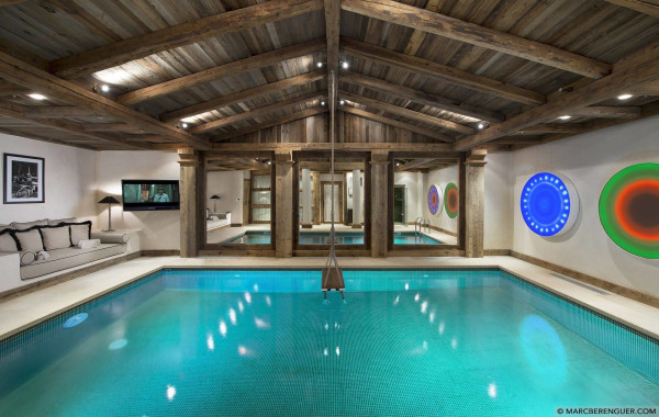 villa in Courchevel : Rent a700 sqm chalet in Courchevel 1850 with a Wonderful Mountain View. - Photo 23