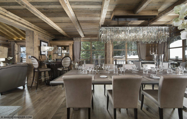 villa in Courchevel : Rent a700 sqm chalet in Courchevel 1850 with a Wonderful Mountain View. - Photo 4