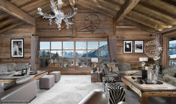 villa in Courchevel : Rent a700 sqm chalet in Courchevel 1850 with a Wonderful Mountain View. - Photo 1