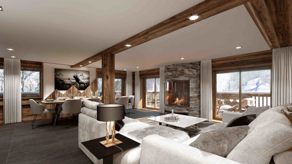 villa in Méribel : Rent this luxury Ski in/ski out Chalet in Méribel - Photo 3