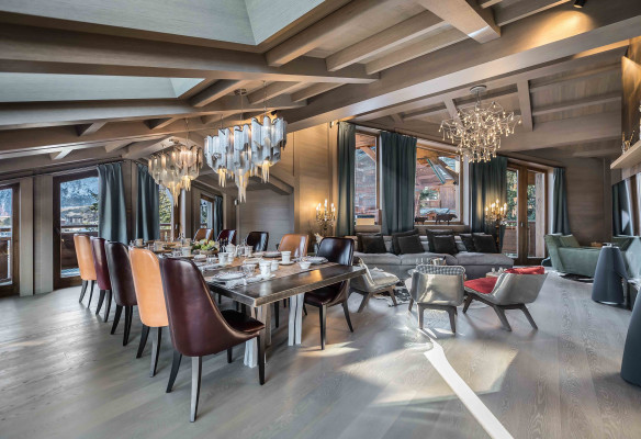villa in Courchevel : Rent this luxurious 5 bedroom chalet, catered, with all the amenities . - Photo 5