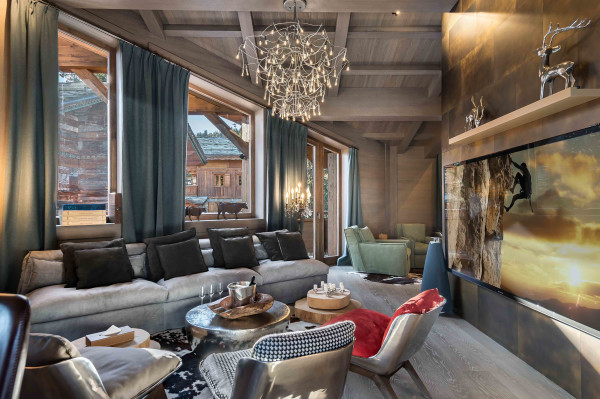 villa in Courchevel : Rent this luxurious 5 bedroom chalet, catered, with all the amenities . - Photo 2