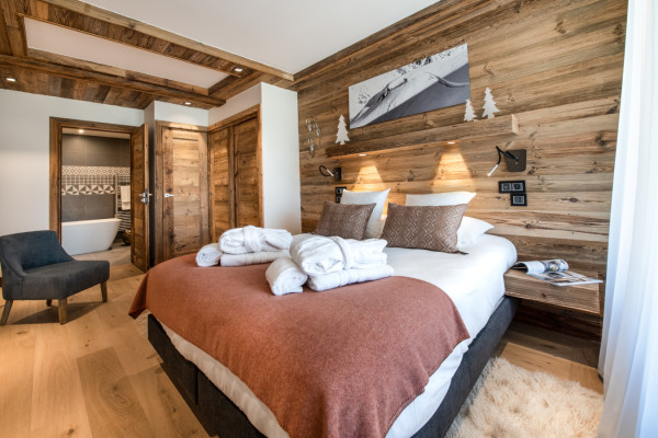 villa in Courchevel : Rent this brand new chalet in Courchevel 1850 close to the slopes, with a lovely spa. - Photo 13