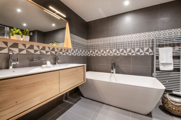 villa in Courchevel : Rent this brand new chalet in Courchevel 1850 close to the slopes, with a lovely spa. - Photo 14
