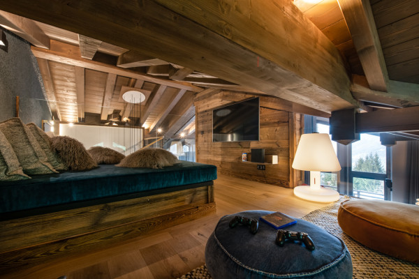 villa in Courchevel : Rent this brand new chalet in Courchevel 1850 close to the slopes, with a lovely spa. - Photo 24