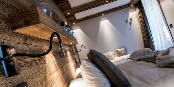 villa in Courchevel : Rent this brand new chalet in Courchevel 1850 close to the slopes, with a lovely spa. - Photo 8