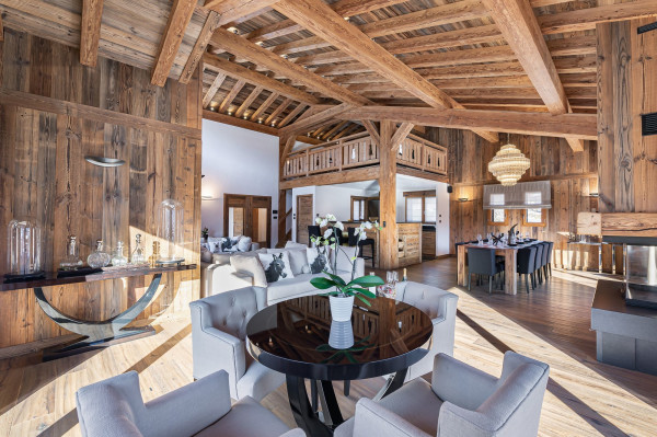 villa in Megeve : Rent this lovely family chalet for 10 guests with a large wellness area in Megeve, le Jaillet. - Photo 6