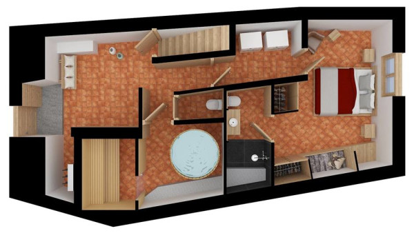 villa in Meribel : Rent this cozy chalet for 12 guests with Sauna and Jacuzzi in Méribel Le Raffort - Photo 17
