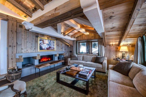 villa in Courchevel : Rent this 6 bedroom chalet with a panoramic view of the peaks of Bellecôte glacier - Photo 3