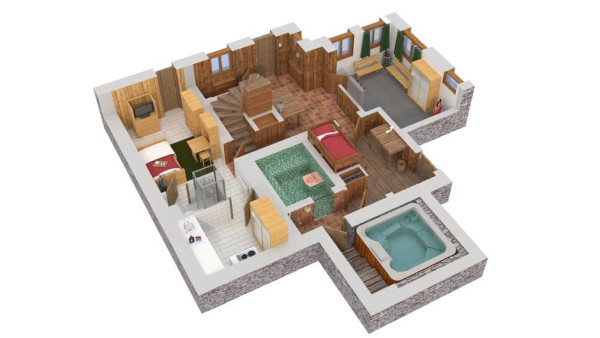 villa in Courchevel : Rent this authentic mountain chalet in the District of Plantret. - Photo 15
