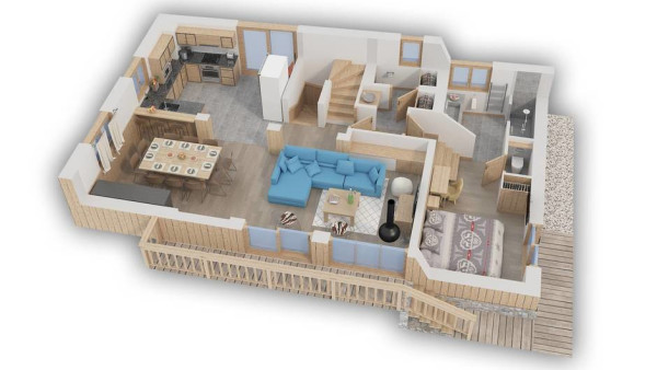 villa in Meribel : Rent this Warm and Cozy chalet in the Hamlet of Le Raffort for 12 guests. - Photo 20