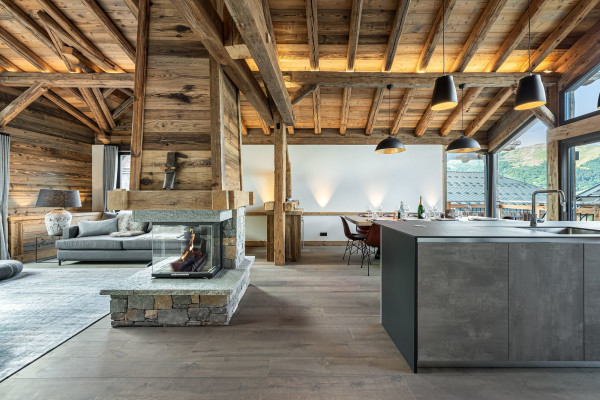 villa in St Martin de Belleville : Rent this renovated barn for 10 guest in Villarabout. - Photo 0