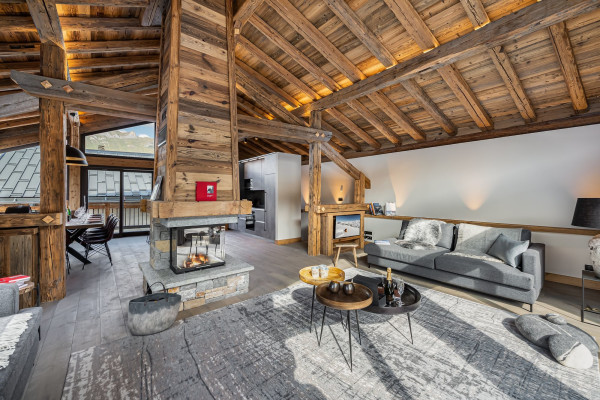 villa in St Martin de Belleville : Rent this renovated barn for 10 guest in Villarabout. - Photo 9