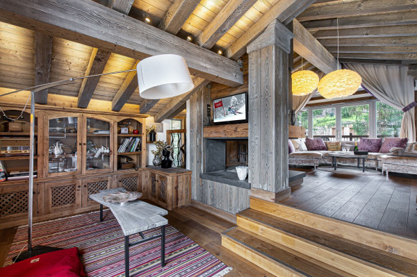 villa in Courchevel : Rent this 6 bedrooms chalet in Belvedere with a large well ness area. - Photo 6