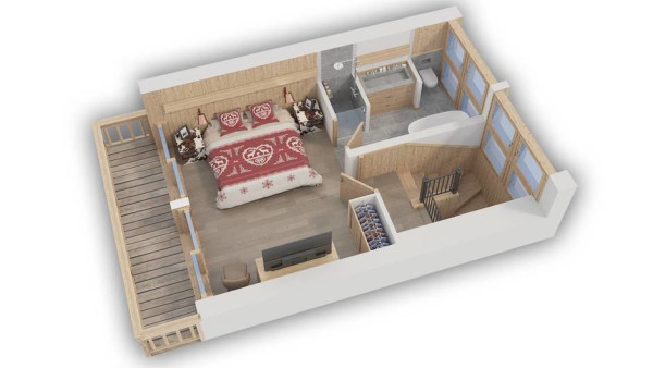 villa in Meribel : Rent this Warm and Cozy chalet in the Hamlet of Le Raffort for 12 guests. - Photo 21